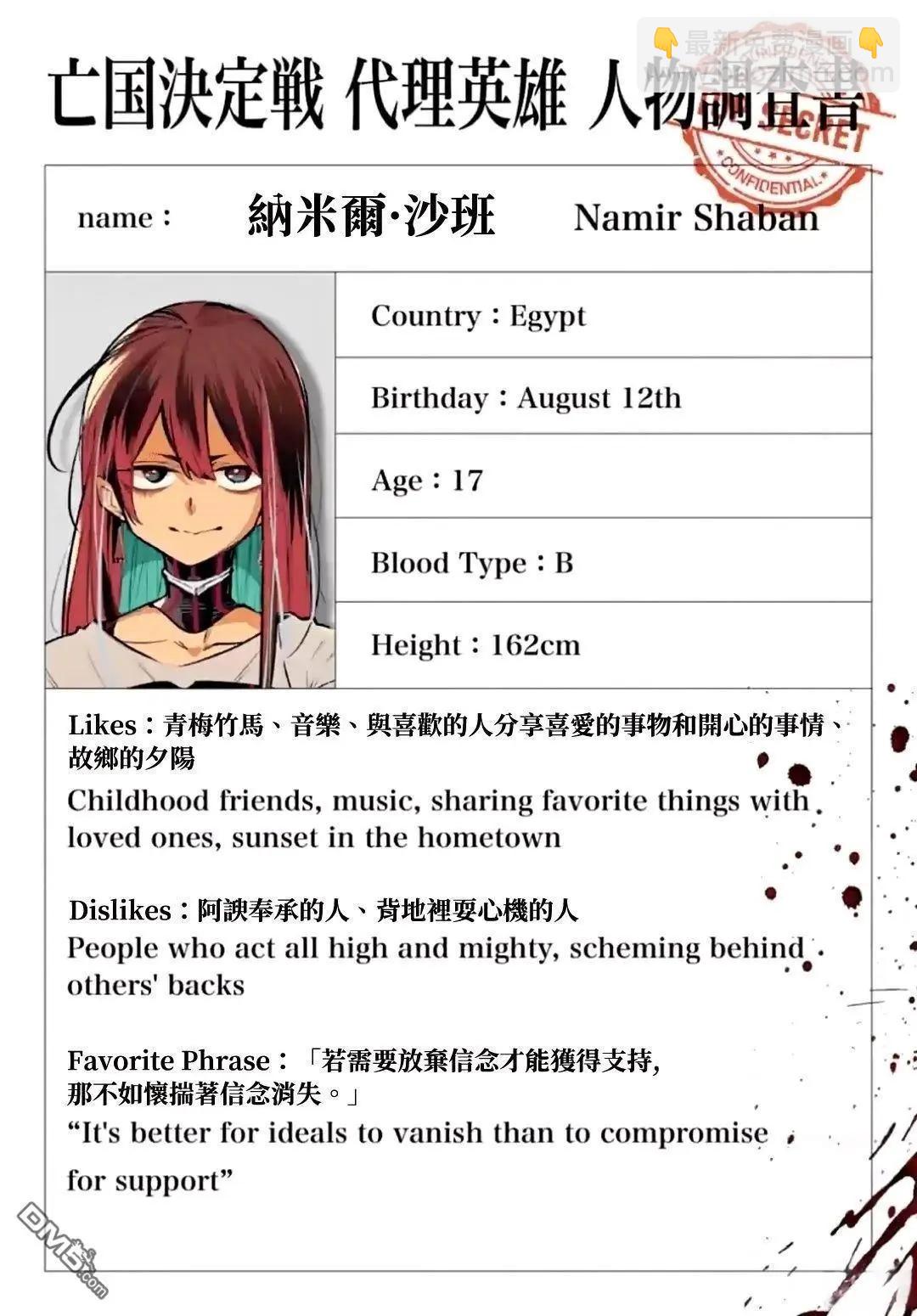 绝密代理英雄人物调查书014