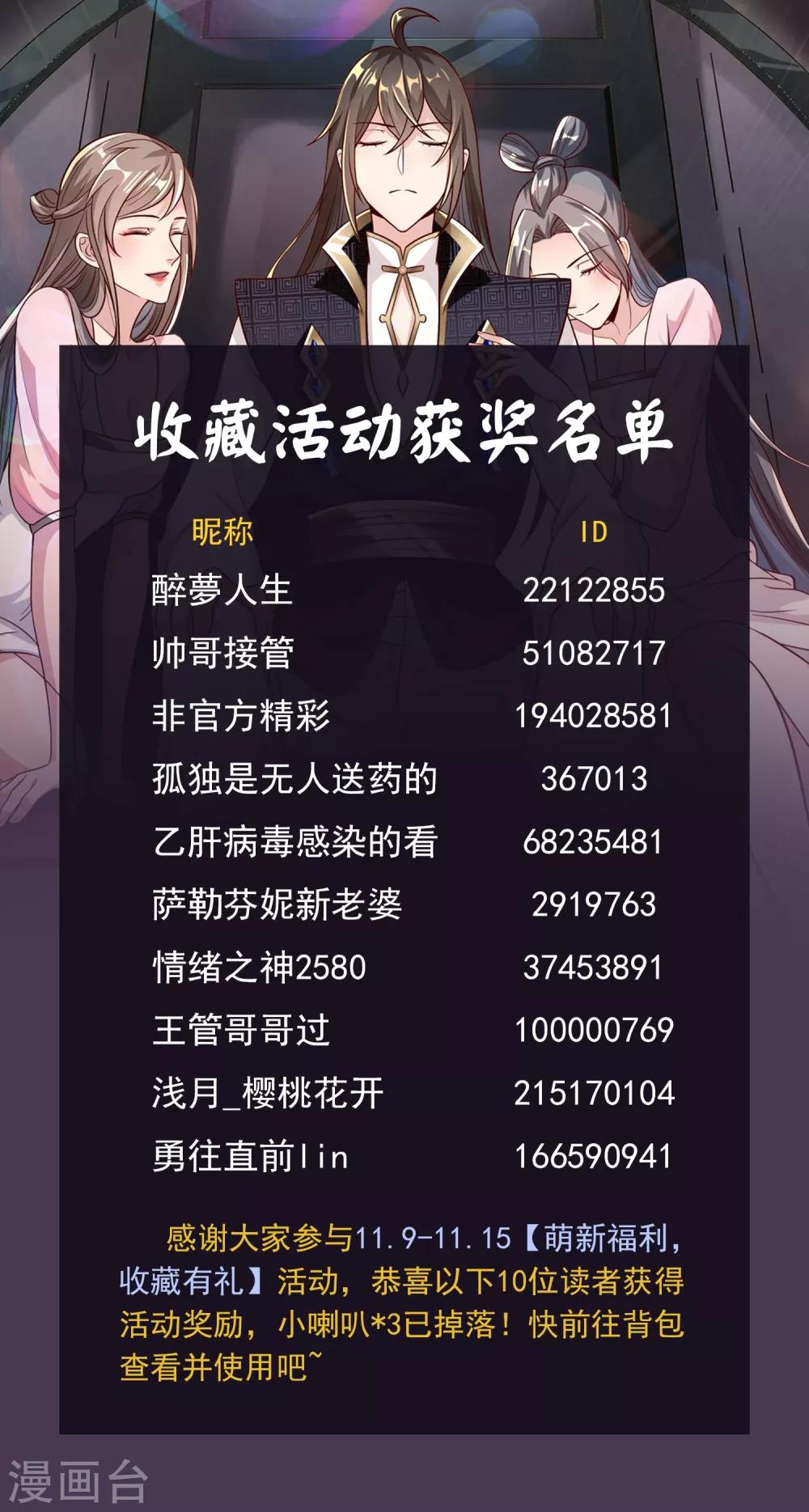 收藏福利获奖名单0